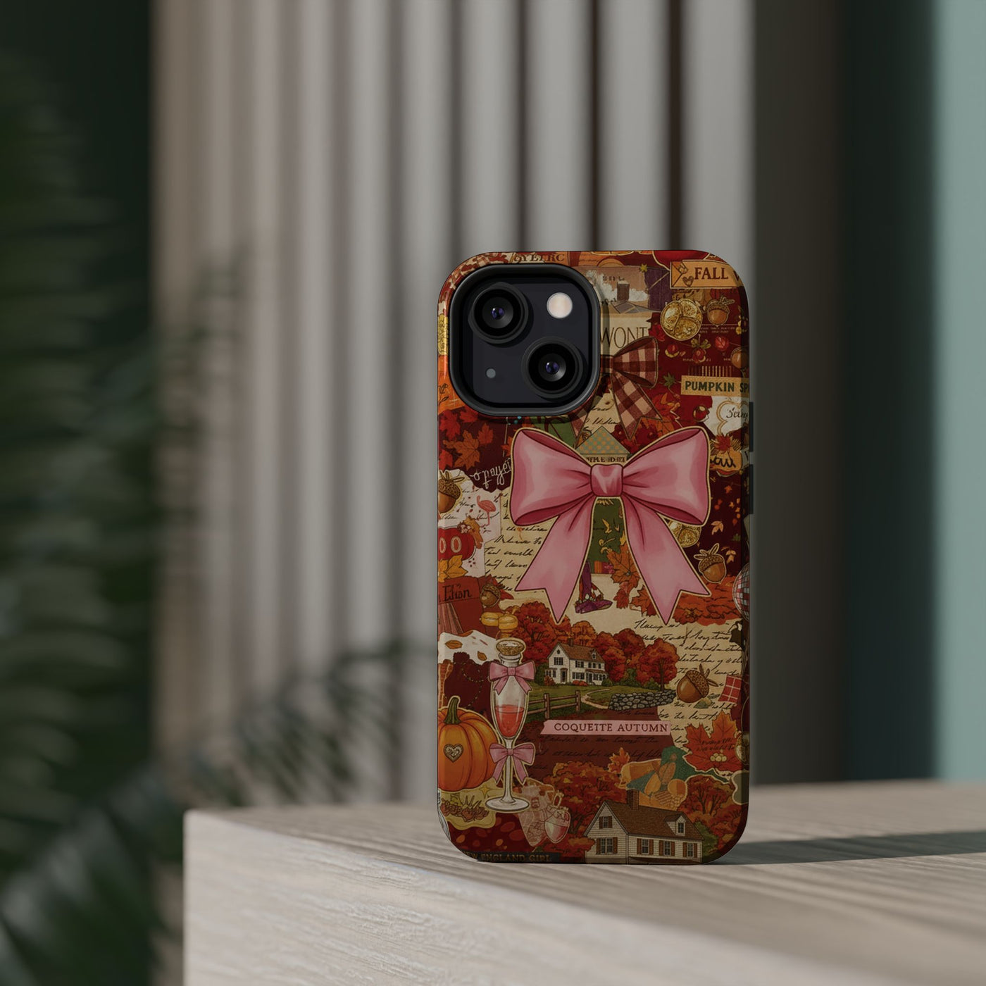 New England Fall Coquette Collage Tough Magsafe Cute Phone Cases for Iphone | iPhone 15 Pro Max Case, Iphone 14, Iphone 14 13 12 11 10 9 8 7 - Studio40ParkLane