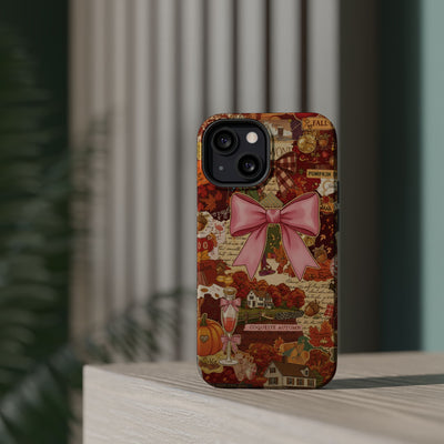 New England Fall Coquette Collage Tough Magsafe Cute Phone Cases for Iphone | iPhone 15 Pro Max Case, Iphone 14, Iphone 14 13 12 11 10 9 8 7 - Studio40ParkLane