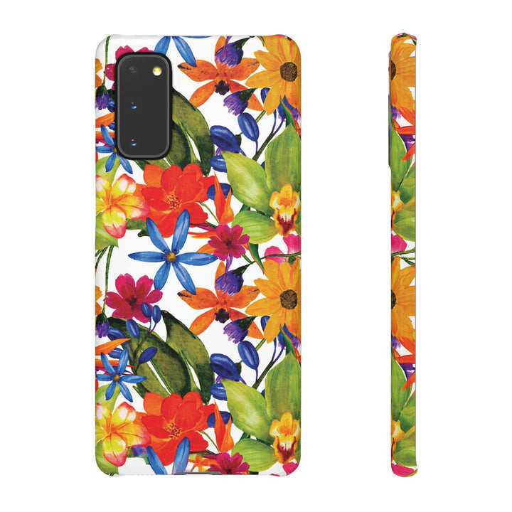 Sleek Snap Colorful Flowers Cute Phone Case for iPhone 16 15 14 13 12 11 X Xs Max Xr Pro Plus Samsung Galaxy S24 S23 S22 S21 S20 Note Ultra