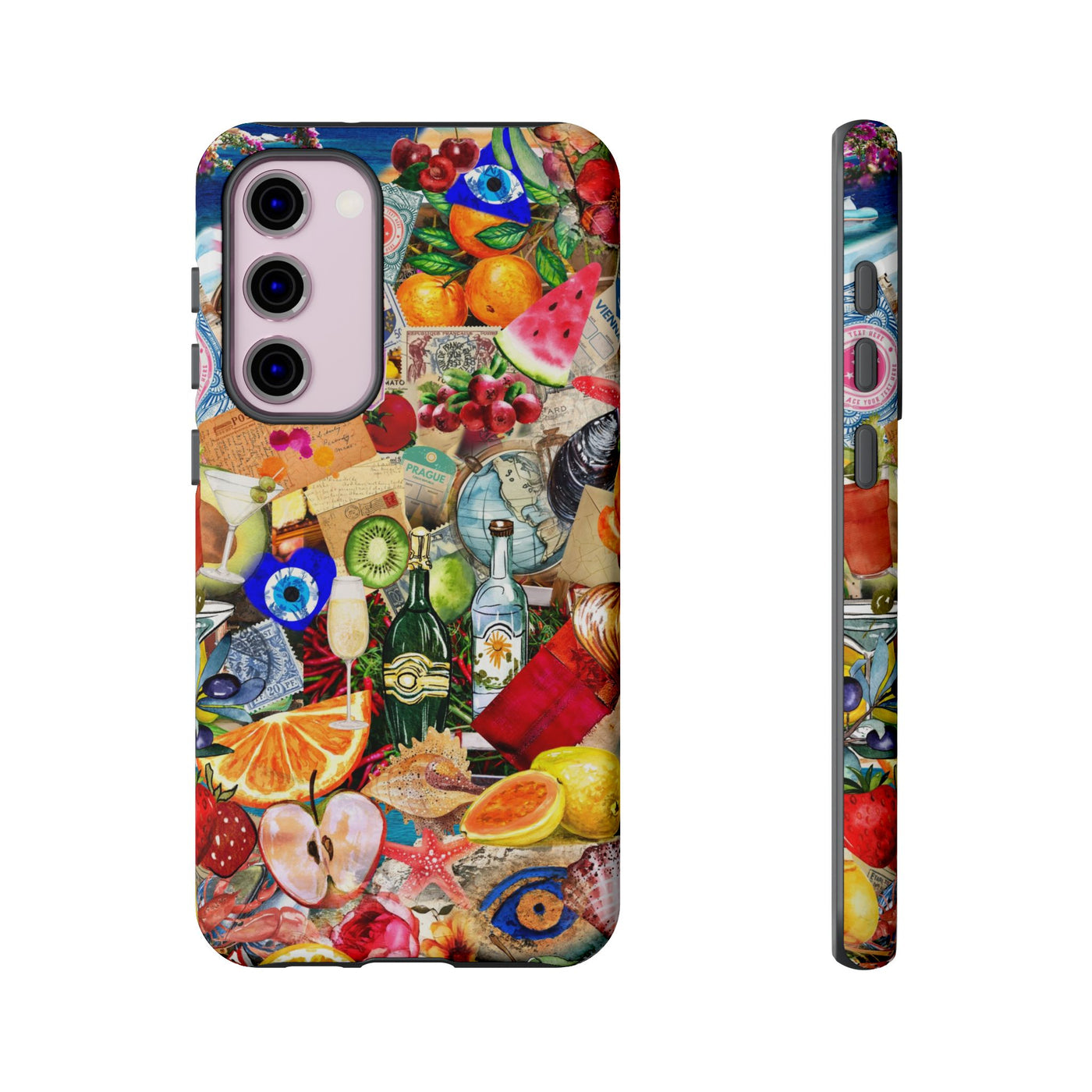 Fruity European Summer Impact Resistant Cute Phone Cases for Samsung S24, S23, S22, S21, IPhone 15 pro Iphone 14 pro Iphone 13 IPhone 12 Iphone 11