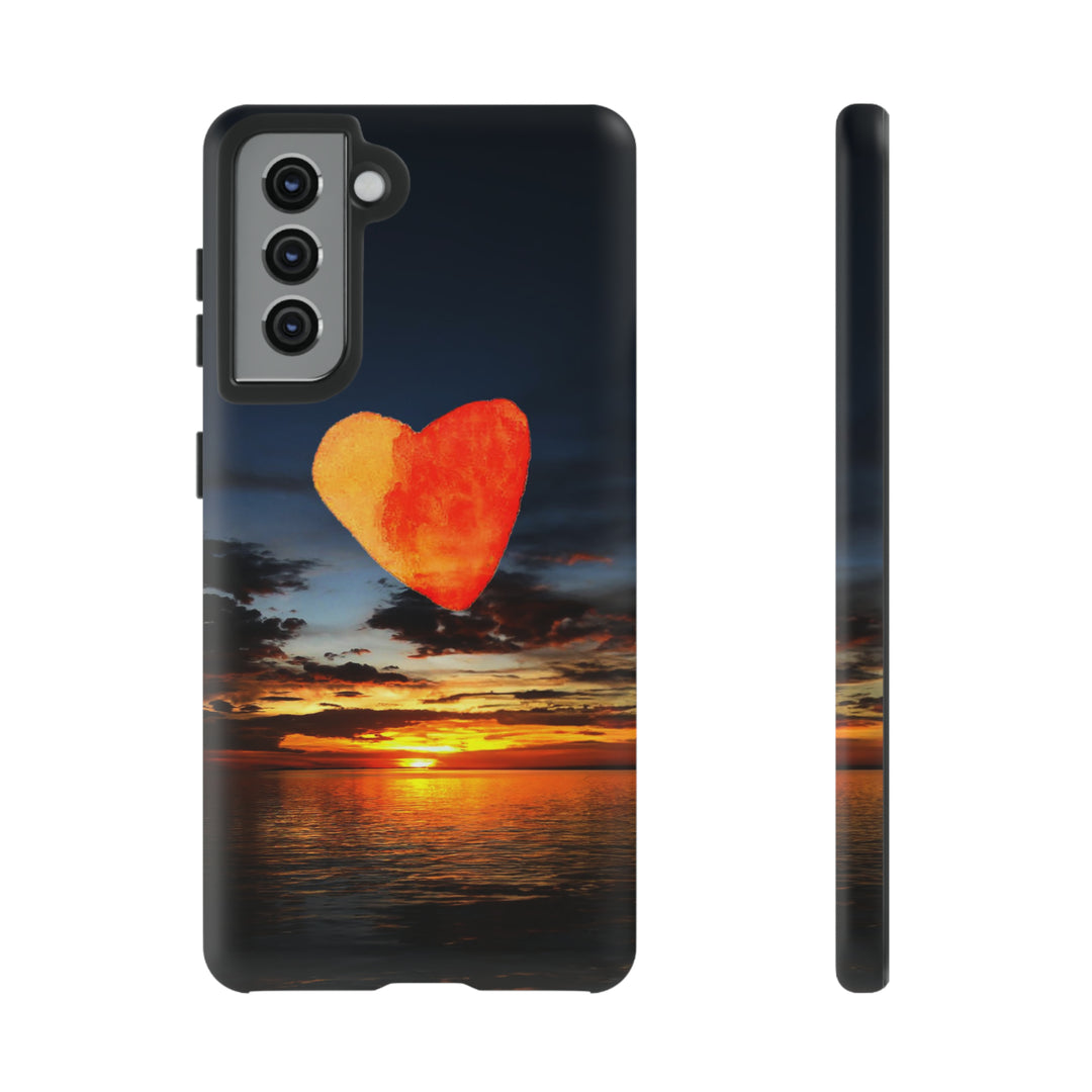 Cute Samsung Phone Case | Aesthetic Samsung Phone Case | Galaxy S23, S22, S21, S20 | Luxury case, Cute Rising Heart Sunset Phone Case - Studio40ParkLane