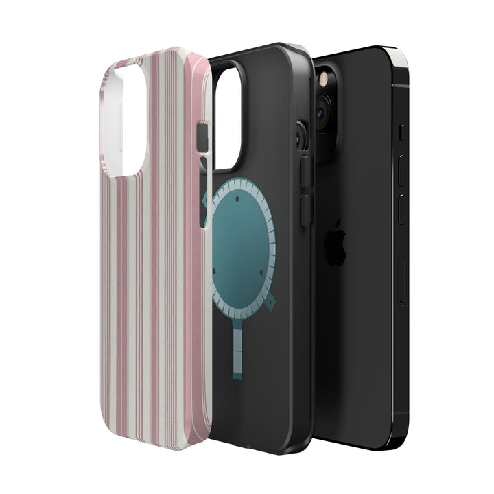 MagSafe Cute Phone Case, Coastal Striped Phone Case for iPhone 17 16 15 14 13 12 Pro Max, Samsung S26 S25 S24 Ultra case - Studio40ParkLane