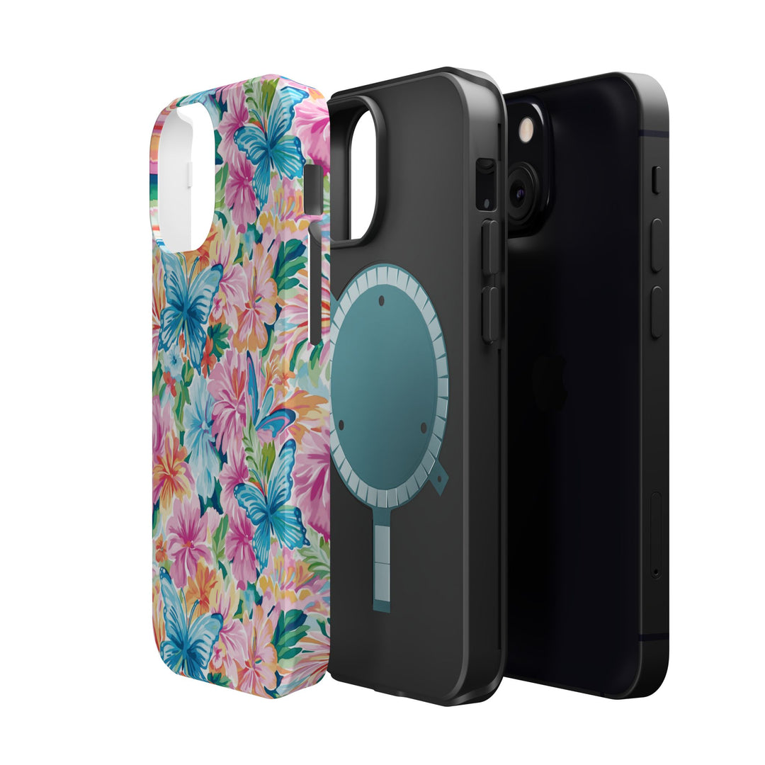Butterflies Flowers Magsafe Cute Phone Case for Iphone Gift for Her, iPhone 16 Case iPhone 15 Pro Max Case, Iphone 14, Iphone 14 Pro Max, 13, 12 - Studio40ParkLane