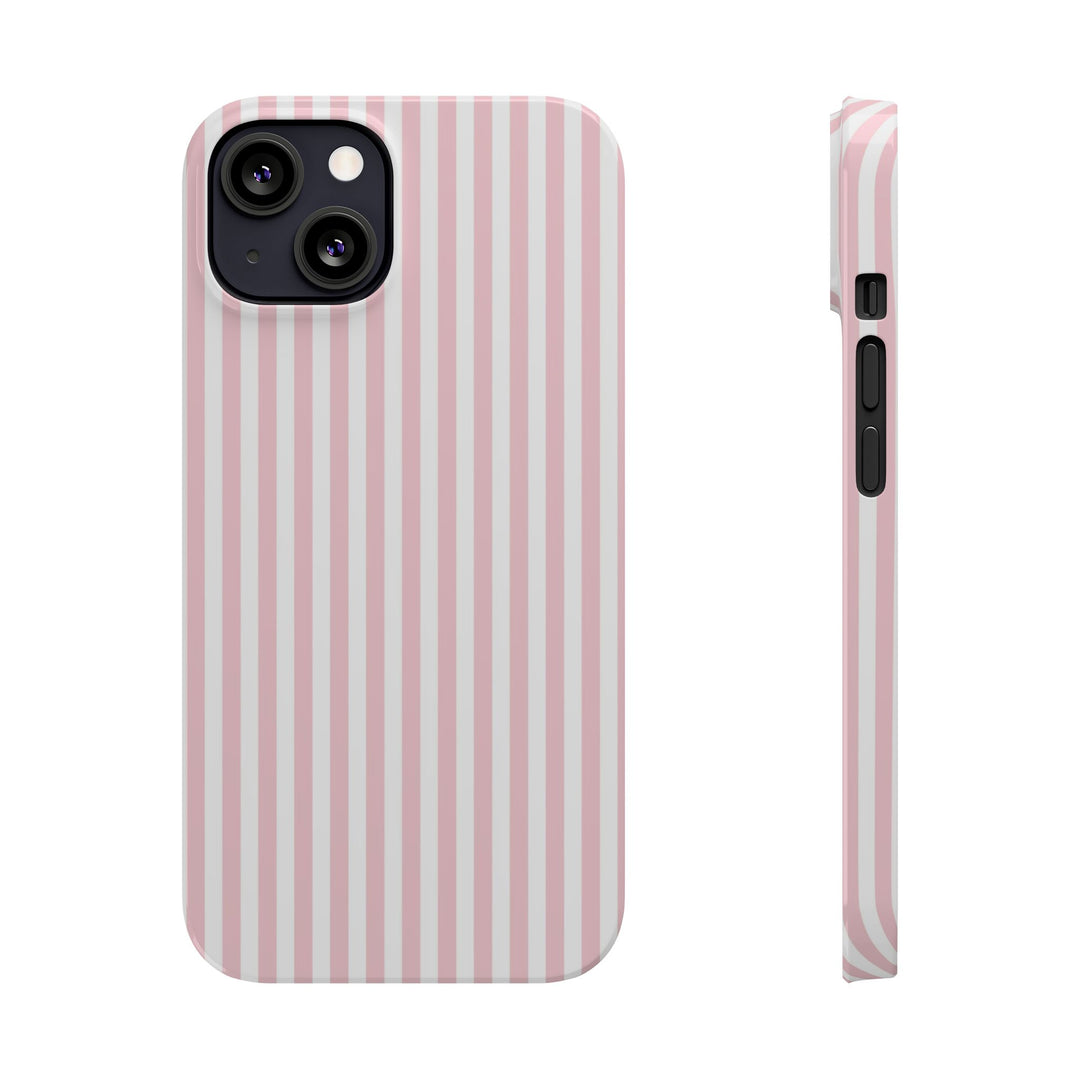 Slim Sweet Pink Striped Cute Phone Case for Iphone 16 - | iPhone 15 Pro Max Case | iPhone 14 Case Iphone 13 12 11 10 9 8 7 X XS Gift for Her
