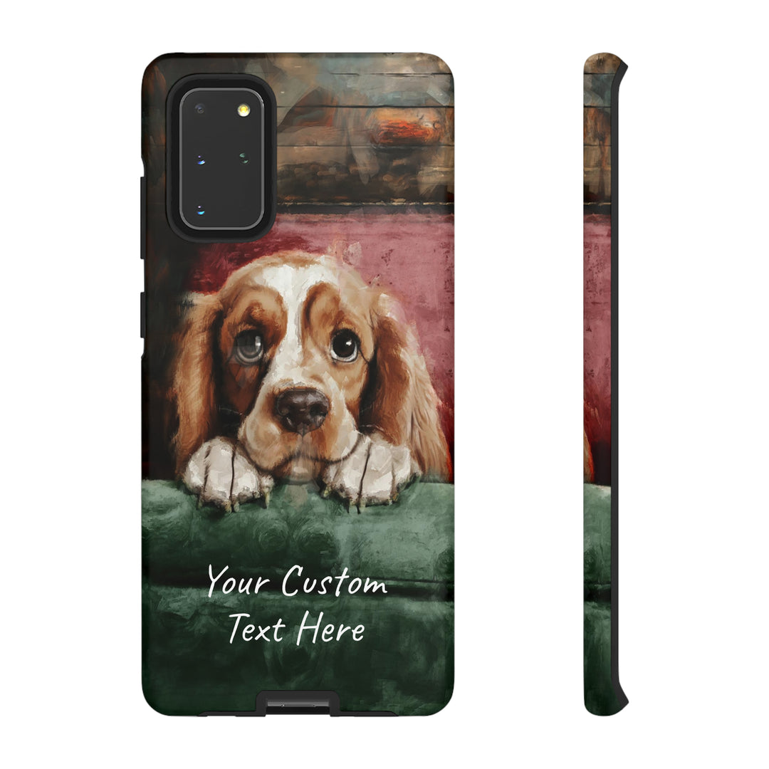 Personalize this Cute Samsung Phone Case | Cocker Spaniel Dog Samsung Phone Case | Galaxy S23, S22, S21, S20 | Customized Samsung Case - Studio40ParkLane