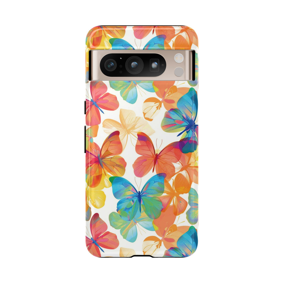 Cute Samsung Case | Cool Iphone Case | Summer Bright Butterflies, Samsung S24, S23, S22, S21, IPhone 15 Case | Iphone 14 Case, Iphone 13 Case - Studio40ParkLane