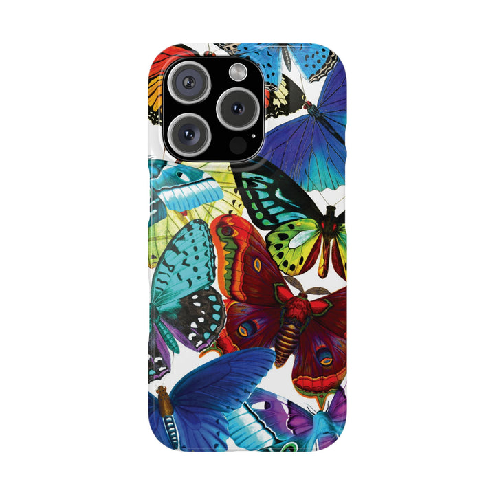 Slim Bright Butterflies Gift for Her Cute Phone Cases for Iphone 16 Pro Max | iPhone 15 Case | iPhone 15 Pro Max Case, Iphone 14, Iphone 14 Pro Max, Iphone 13 12 11 8 7 - Studio40ParkLane
