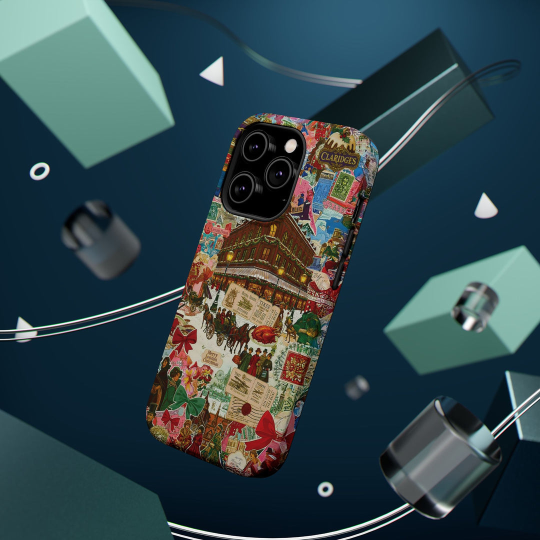 Aesthetic Tough Magsafe London Coquette Collage Phone Case - For iPhone 17 Pro Max iPhone 16 Pro iPhone 15 Iphone 14 Plus 13 Pro 12 11 10 - Studio40ParkLane