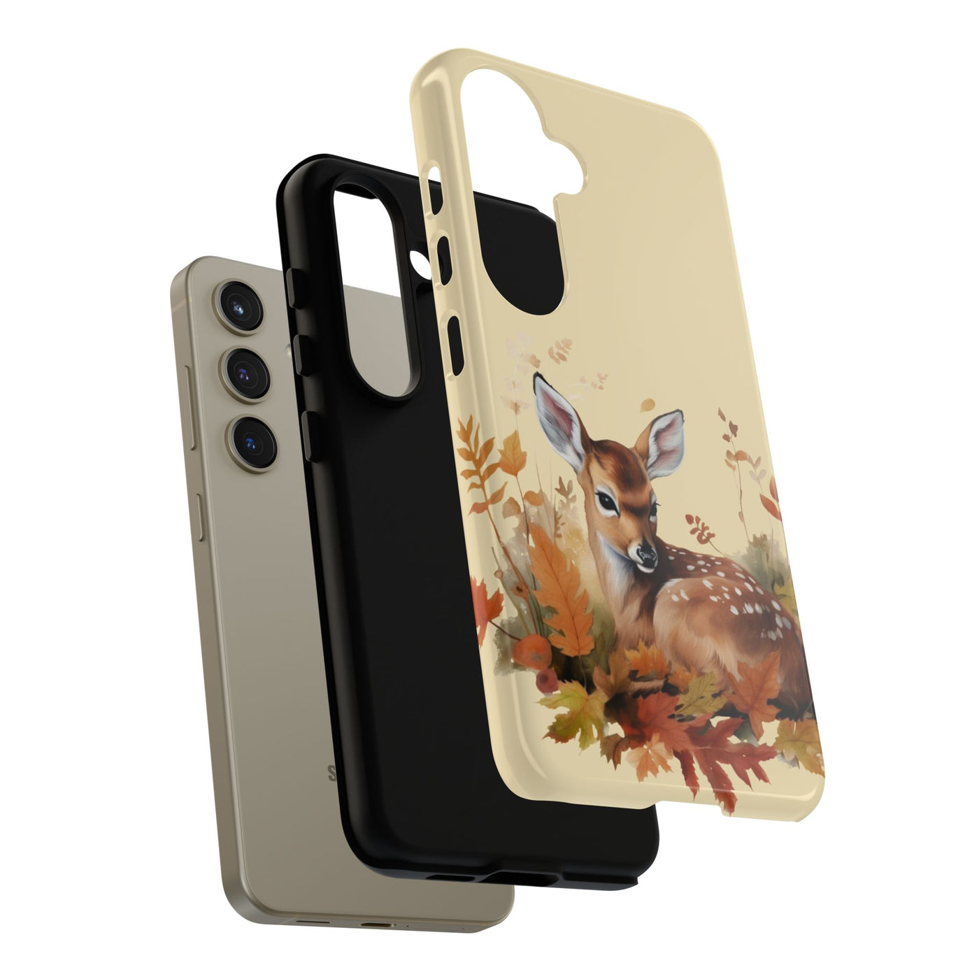 Autumn Fall Deer Gift for Her Cute Phone Case for, Samsung Galaxy S24, S23, S22, S21, IPhone 16 Case | Iphone 15, Iphone 14, IPhone 13 Case