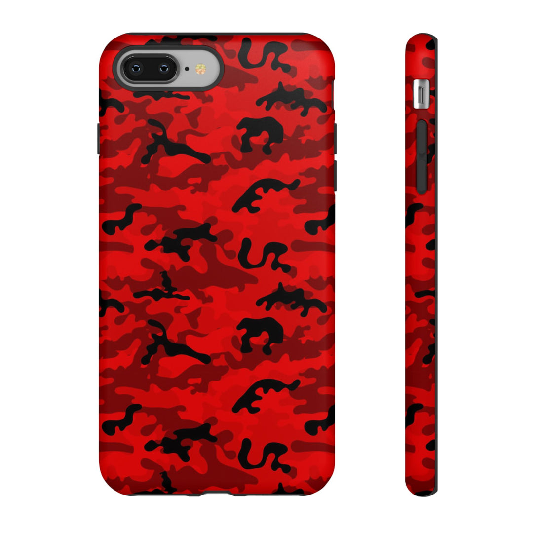 Impact Resistant, Red Camo Camouflage, Cute Phone Cases for Samsung S24, S23, S22, S21, IPhone 15 pro Iphone 14 pro Iphone 13 IPhone 12 Iphone 11 - Studio40ParkLane