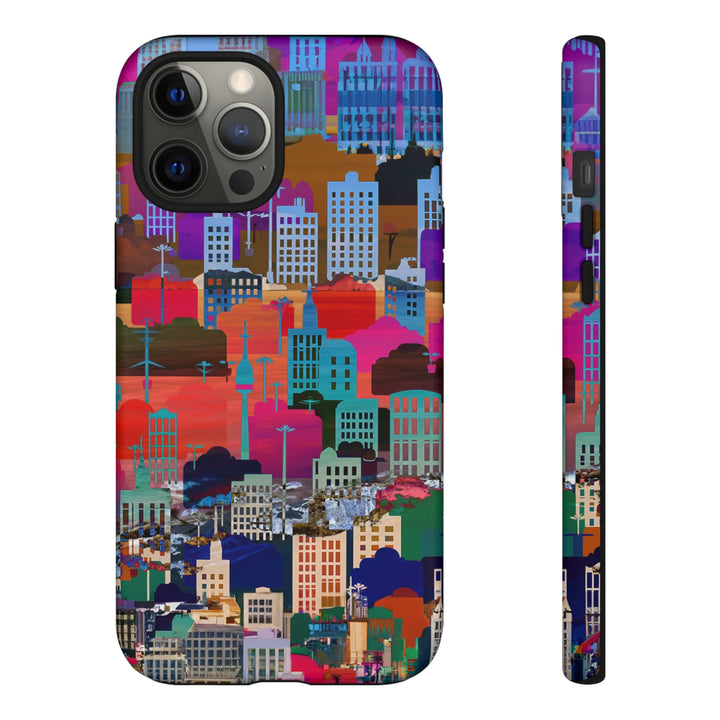 Cute Samsung Case | Cool Iphone Case | Summer City Skyline, Samsung S24, S23, S22, S21, IPhone 15 Case | Iphone 14 Case, Iphone 13 Case - Studio40ParkLane