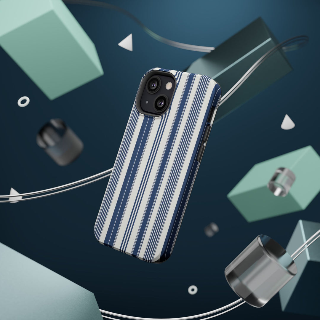MagSafe Cute Phone Case, Coastal Striped Phone Case for iPhone 17 16 15 14 13 12 Pro Max, Samsung S26 S25 S24 Ultra case - Studio40ParkLane