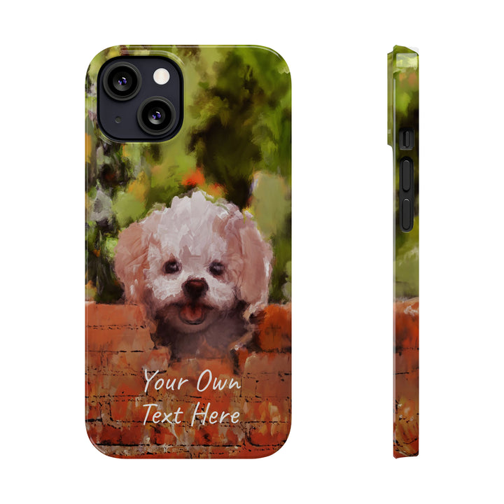 Slim Personalized Cute iPhone Cases - | iPhone 15 Case | iPhone 15 Pro Max Case, Iphone 14 Case, Iphone 14 Pro Max, Iphone 13, Bichon Frise Dog - Studio40ParkLane