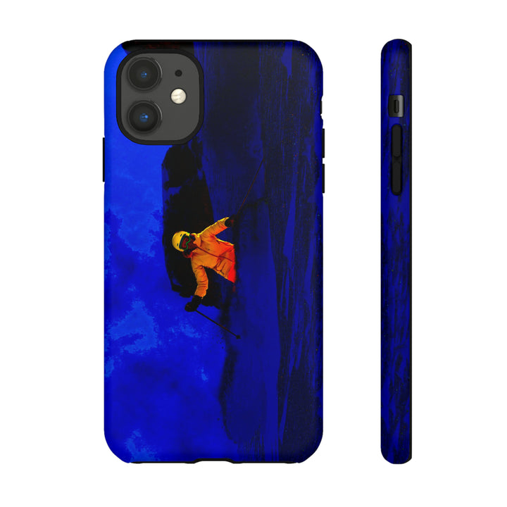 Cute IPhone Case | iPhone 15 Case | iPhone 15 Pro Max Case, Iphone 14 Case, Iphone 14 Pro Max Case IPhone Case for Art Lovers, Skier Mountain Night - Studio40ParkLane