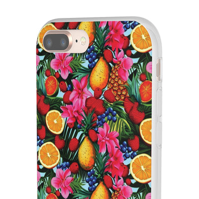 Cute Flexi Phone Cases, For Iphones and Samsung Galaxy Phones, Summer Mixed Fruit, Galaxy S23 Phone Case, Samsung S22 Case, Samsung S21, Iphone 15, Iphone 14, Iphone 13