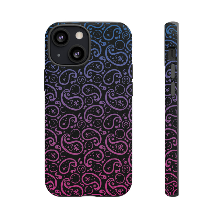 Cute IPhone Case | iPhone 15 Case | iPhone 15 Pro Max Case, Iphone 14 Case, Iphone 14 Pro Max Case IPhone Case for Art Lovers, Paisley Blue Pink - Studio40ParkLane