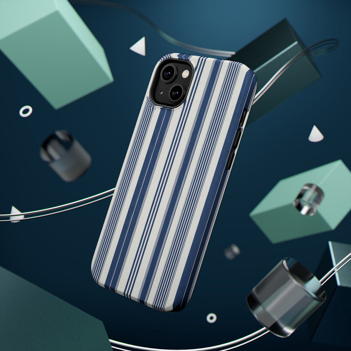 MagSafe Cute Phone Case, Coastal Striped Phone Case for iPhone 17 16 15 14 13 12 Pro Max, Samsung S26 S25 S24 Ultra case - Studio40ParkLane