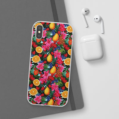 Cute Flexi Phone Cases, For Iphones and Samsung Galaxy Phones, Summer Mixed Fruit, Galaxy S23 Phone Case, Samsung S22 Case, Samsung S21, Iphone 15, Iphone 14, Iphone 13