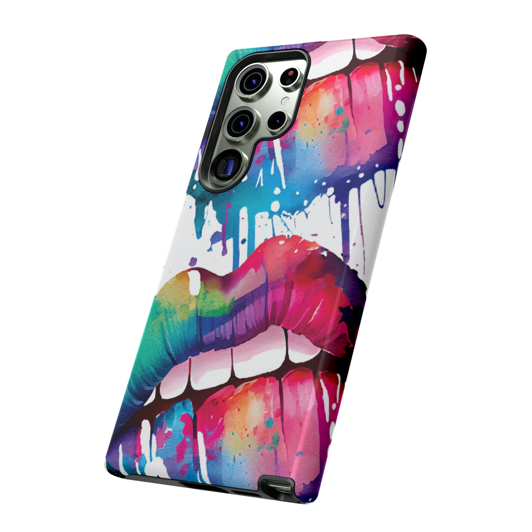 Cute Samsung Phone Case | Aesthetic Samsung Phone Case | Smile Lips Colorful | Galaxy S23, S22, S21, S20 | Luxury Double Layer | Cool - Studio40ParkLane