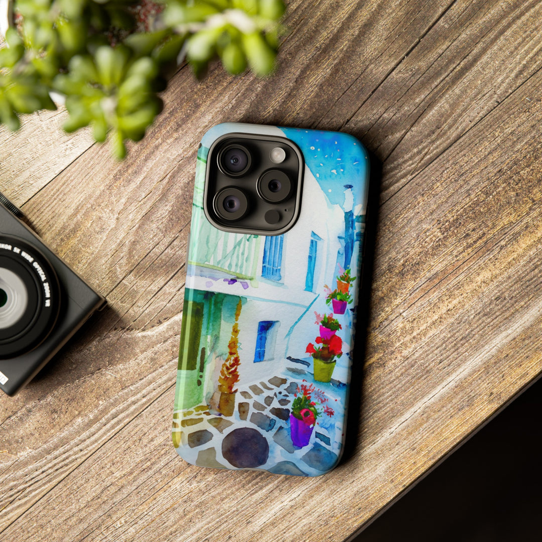 Impact Resistant, Greece House, Cute Phone Cases for Samsung S24, S23, S22, S21, IPhone 15 pro Iphone 14 pro Iphone 13 IPhone 12 Iphone 11 - Studio40ParkLane