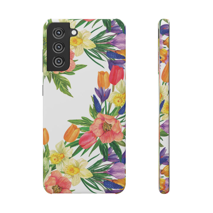Sleek Snap Spring Summer Flowers Cute Phone Case for iPhone 16 15 14 13 12 11 X Xs Max Xr Pro Plus Samsung Galaxy S24 S23 S22 S21 S20 Ultra