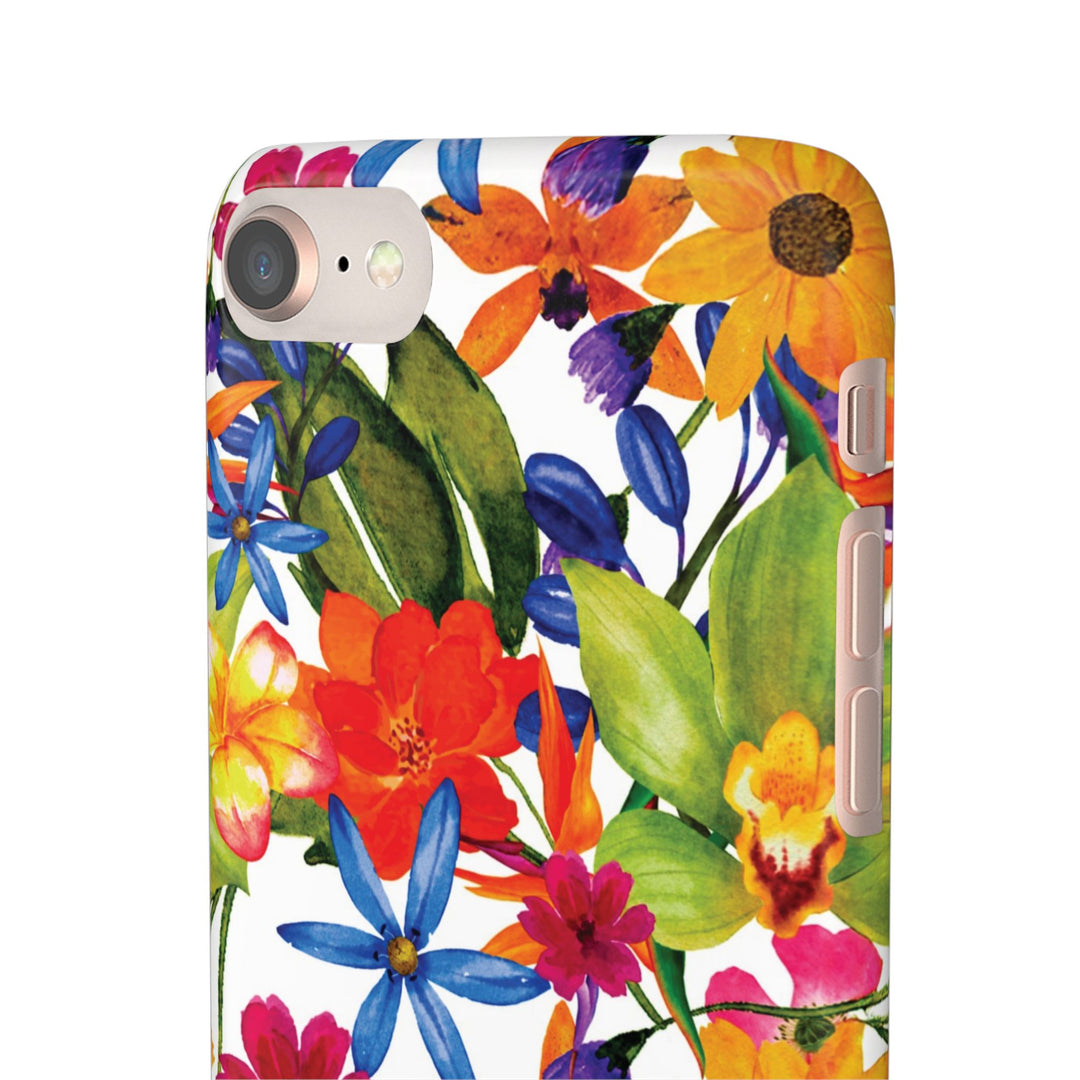 Sleek Snap Colorful Flowers Cute Phone Case for iPhone 16 15 14 13 12 11 X Xs Max Xr Pro Plus Samsung Galaxy S24 S23 S22 S21 S20 Note Ultra