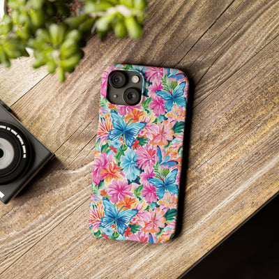 Slim Butterflies Flowers Gift for Her Cute Phone Cases for Iphone 16 Pro Max | iPhone 15 Case | iPhone 15 Pro Max Case, Iphone 14, 13, 12, 11, 10, 8, 7