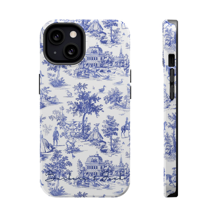 Magsafe French Toile Personalized Initial Custom Gift Cute Phone Cases for Iphone 16 Pro Max | iPhone 15, Pro Max Case, Iphone 14, 13, 12, 11, 10 - Studio40ParkLane
