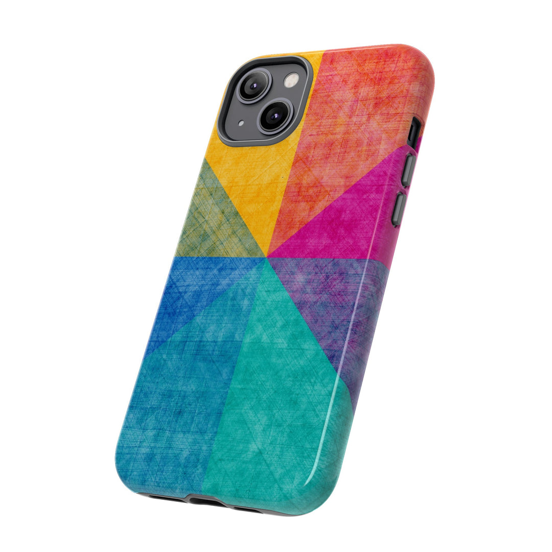 Impact Resistant, Colored Shapes, Cute Phone Cases for Samsung S24, S23, S22, S21, IPhone 15 pro Iphone 14 pro Iphone 13 IPhone 12 Iphone 11 - Studio40ParkLane