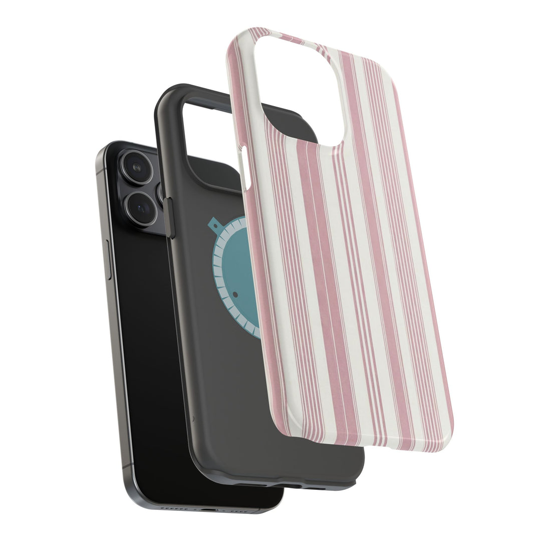 MagSafe Cute Phone Case, Coastal Striped Phone Case for iPhone 17 16 15 14 13 12 Pro Max, Samsung S26 S25 S24 Ultra case - Studio40ParkLane