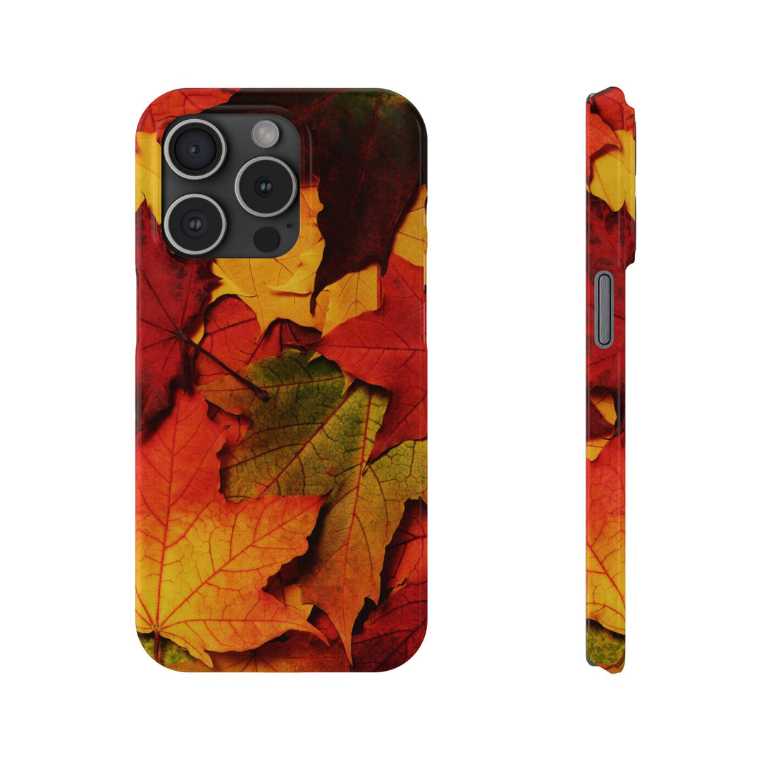 Slim Autumn Fall Leaves Gift Cute Phone Cases for Iphone 16 | iPhone 15 Case | iPhone 15 Pro Max Case, Iphone 14, Iphone 14 Pro Max, Iphone 13, Slim Mom Dad Gift - Studio40ParkLane
