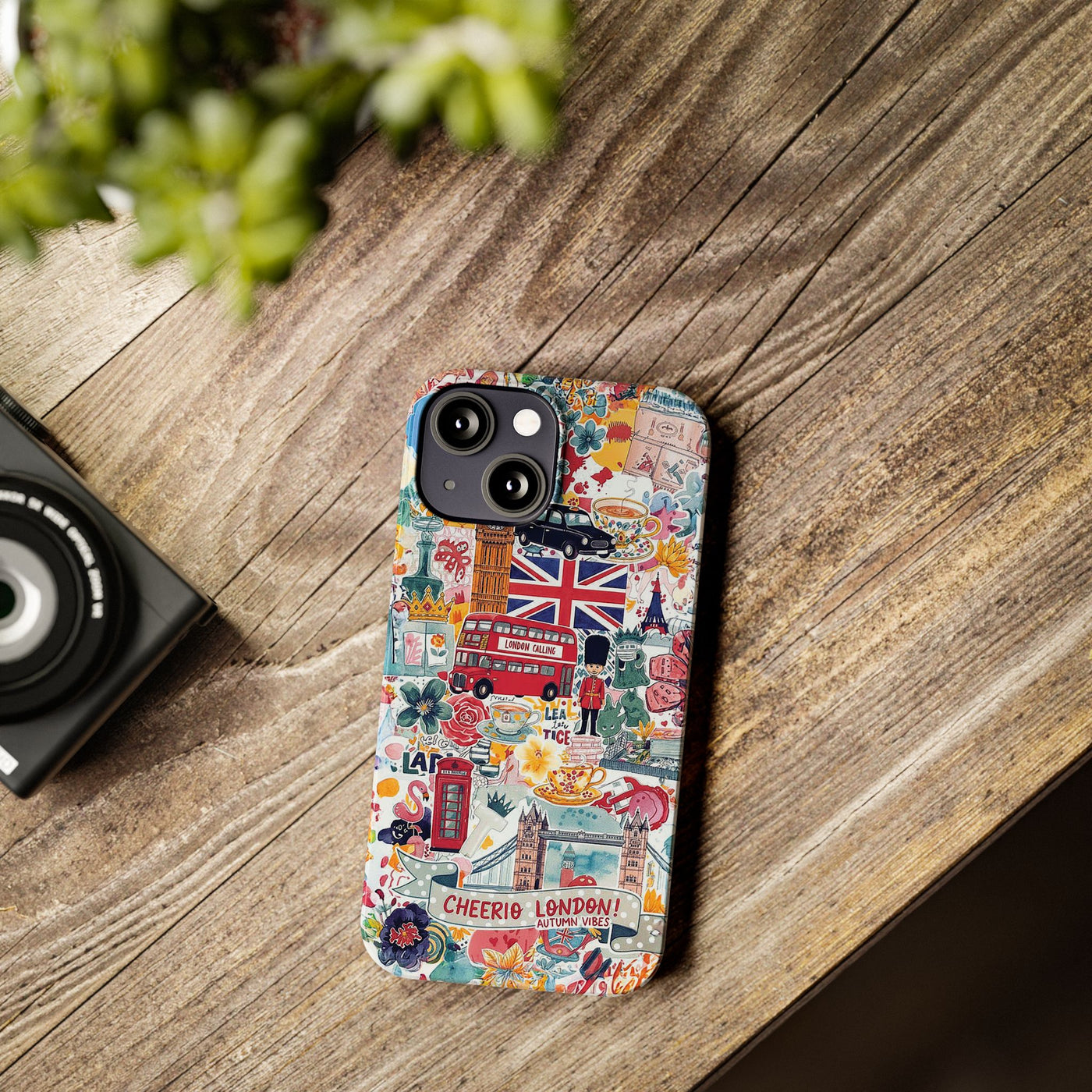 Slim London England Coquette Collage Cute Phone Case for Iphone 17 - | iPhone 16 Pro Max Case | iPhone 15 Case Iphone 14 13 12 11 10 9 8 7 - Studio40ParkLane