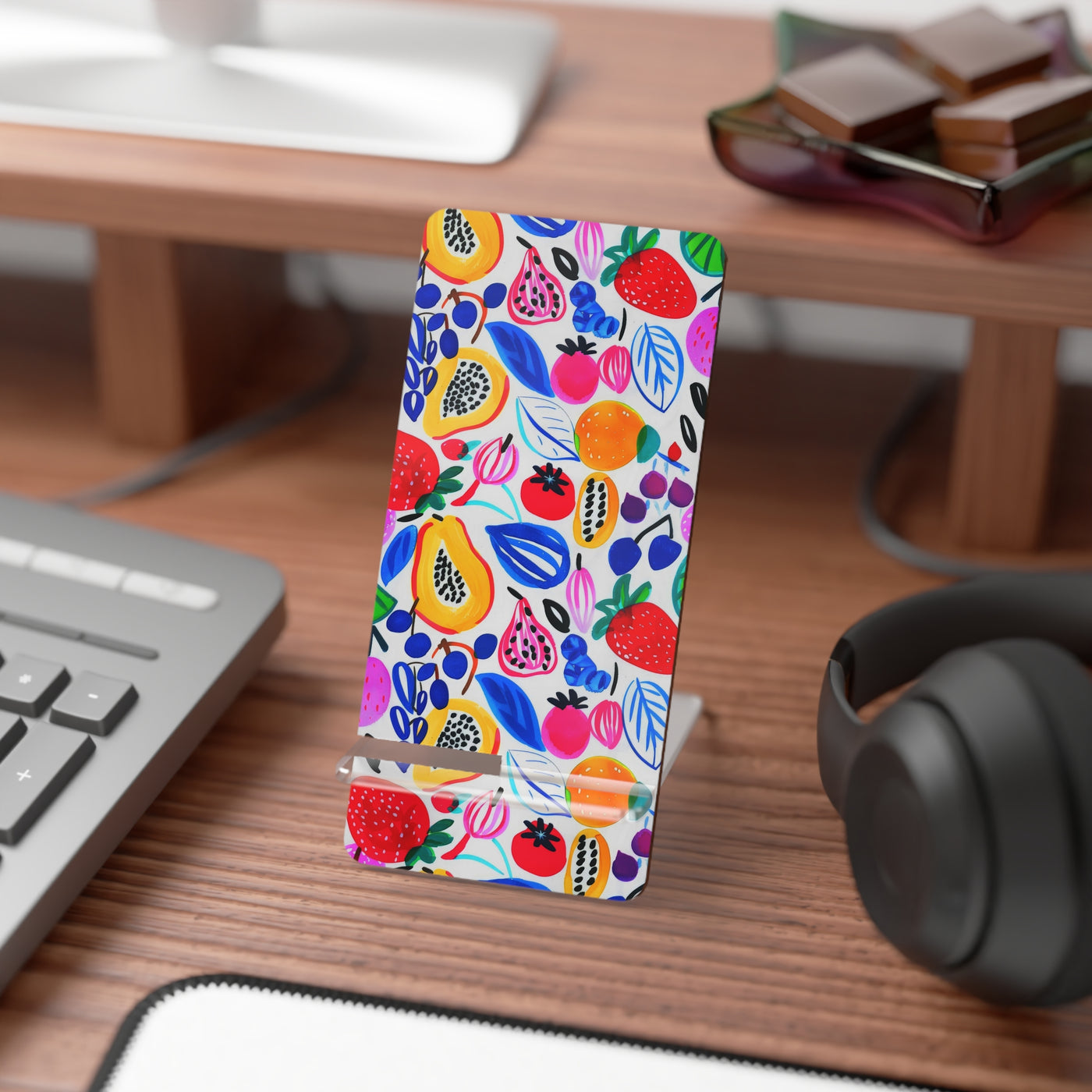 Phone Stand, Summer Fruit Design for Iphones 16, Iphone 15, 14, 13, 12 Samsung Galaxy S24, S23, S22, S21 and Google Pixel 8