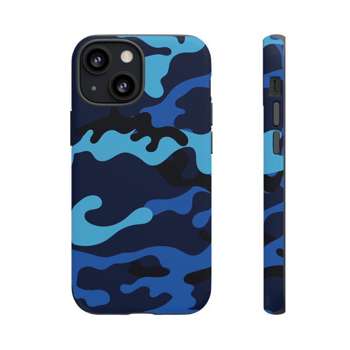 Cool Phone Case | Blue Camouflage, For iPhone 15 Case | iPhone 15 Pro Case, Iphone 14 Case, Iphone 14 Pro Max Case, Protective Iphone Case - Studio40ParkLane