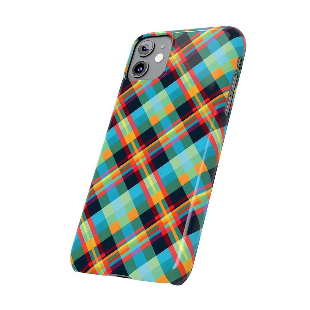 Slim Checkered Plaid Gift for Her Cute Phone Cases for Iphone 16 Pro Max | iPhone 15 Case | iPhone 15 Pro Max Case, Iphone 14, 13, 12, 11, 10, 8, 7 - Studio40ParkLane