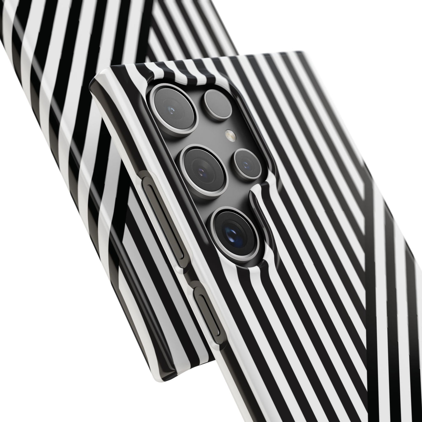 Aesthetic Black White Stripes Cute Phone Case Sleek Snap - For iPhone 17 Pro Max iPhone 16 Pro iPhone 15 Iphone 14 Plus 13 Pro 12 11 10 Gift - Studio40ParkLane