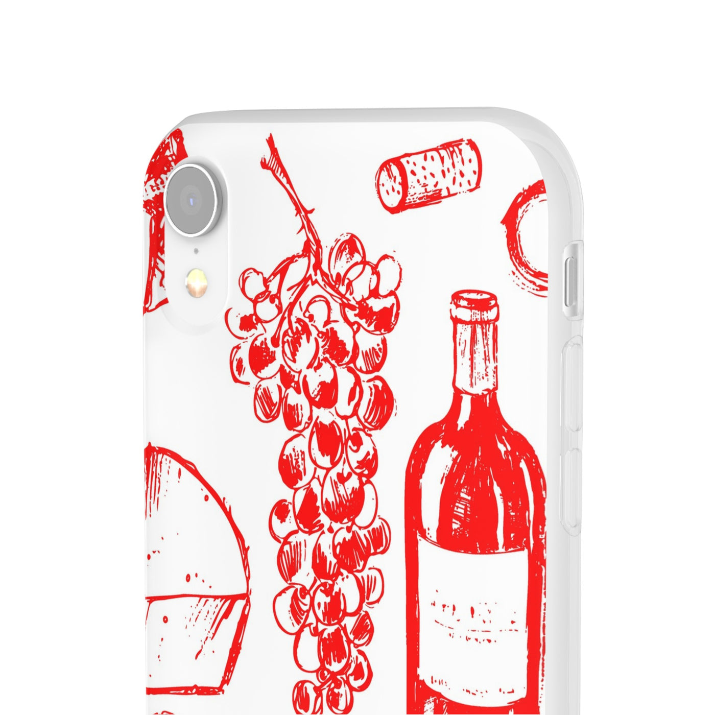 Cute Flexi Phone Cases, French Food Wine Red, Compatible with Samsung Galaxy S23, Samsung S22, Samsung S21, Samsung S20, Galaxy S20 Ultra