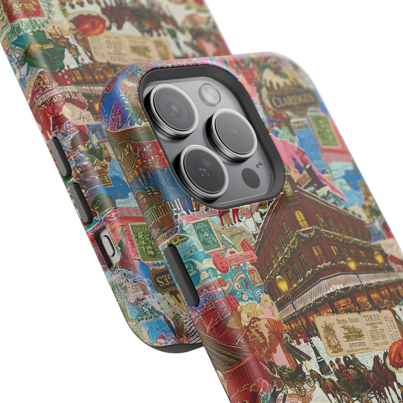 Aesthetic Tough Magsafe London Coquette Collage Phone Case - For iPhone 17 Pro Max iPhone 16 Pro iPhone 15 Iphone 14 Plus 13 Pro 12 11 10 - Studio40ParkLane