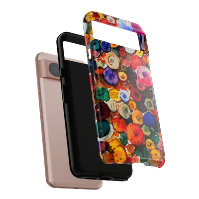 Impact Resistant, Fall Colors Buttons, Cute Phone Cases for Samsung S24, S23, S22, S21, IPhone 15 pro Iphone 14 pro Iphone 13 IPhone 12 Iphone 11