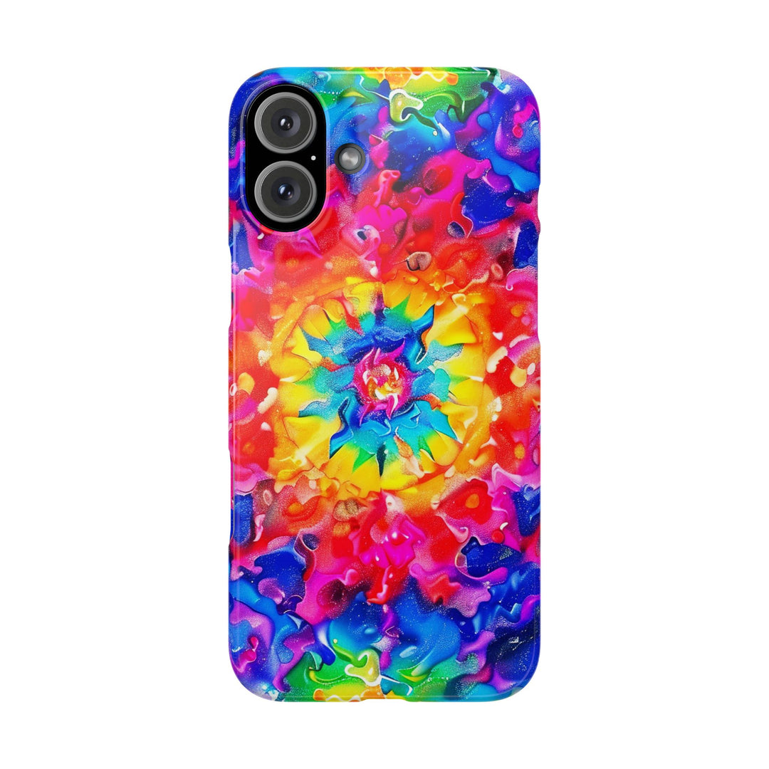 Slim Tie Dye Faux Glitter Gift for Her Cute Phone Cases for Iphone 16 Pro Max | iPhone 15 Case | iPhone 15 Pro Max Case, Iphone 14, Iphone 14 Pro Max, Iphone 13 12 11 8 7 - Studio40ParkLane