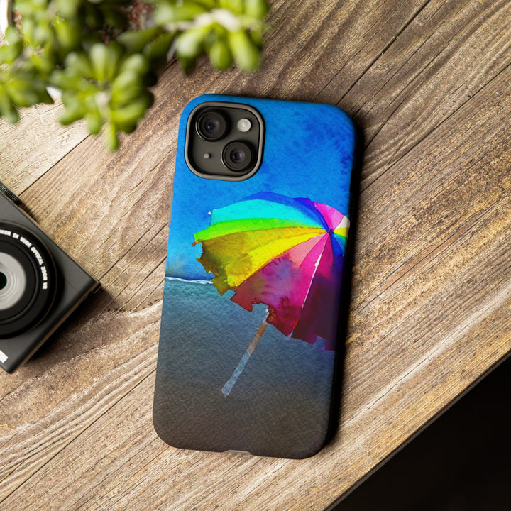 Cute Samsung Case | Cool Iphone Case | Summer Colorful Beach Parasol, Samsung S24, S23, S22, S21, IPhone 15 Case | Iphone 14 Case, Iphone 13 Case - Studio40ParkLane