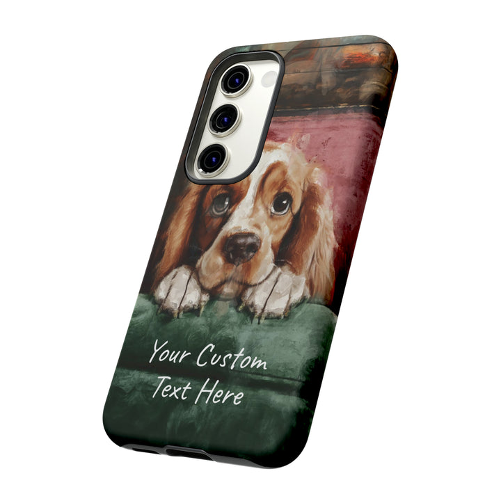 Personalize this Cute Samsung Phone Case | Cocker Spaniel Dog Samsung Phone Case | Galaxy S23, S22, S21, S20 | Customized Samsung Case - Studio40ParkLane