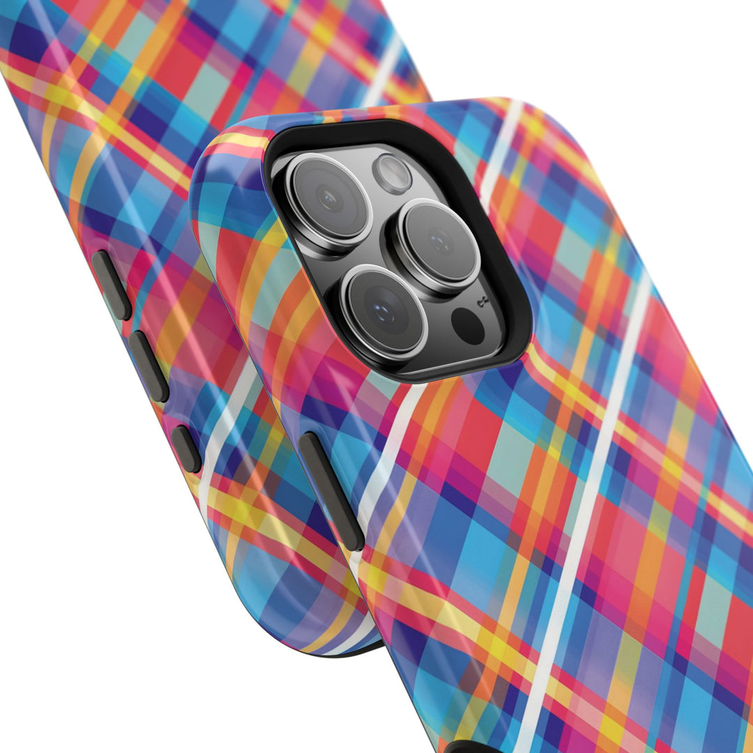 Checkered Plaid Magsafe Gift for Her Cute Phone Case for Iphone, | iPhone 16 | iPhone 15 Pro Max, Iphone 14 Pro Max, 13 12 11 10 9 8 7 - Studio40ParkLane