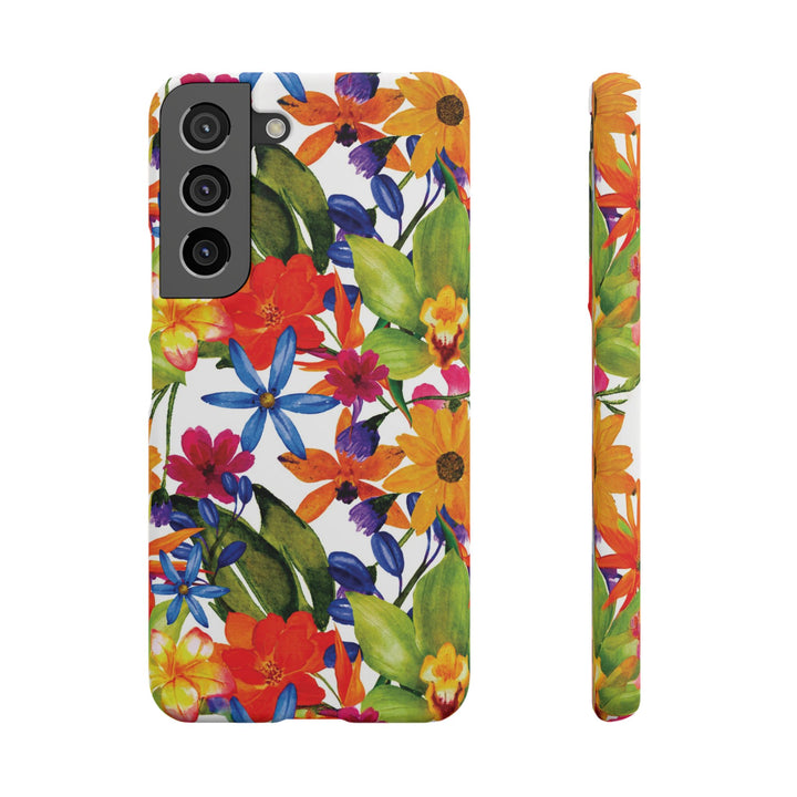 Sleek Snap Colorful Flowers Cute Phone Case for iPhone 16 15 14 13 12 11 X Xs Max Xr Pro Plus Samsung Galaxy S24 S23 S22 S21 S20 Note Ultra
