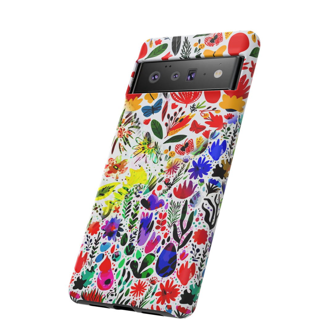 Impact Resistant, Colored Flowers, Cute Phone Cases for Samsung S24, S23, S22, S21, IPhone 15 pro Iphone 14 pro Iphone 13 IPhone 12 Iphone 11 - Studio40ParkLane