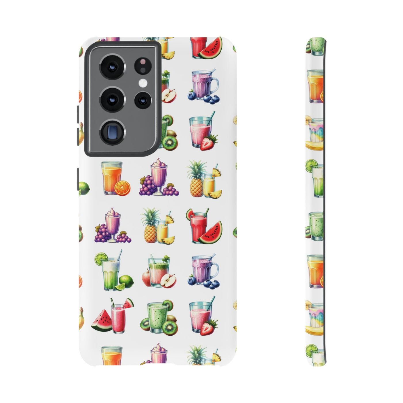 Cute Samsung Case | Cool Iphone Case | Tropical Summer Fruit Cocktail, Samsung S24, S23, S22, S21, IPhone 15 Case | Iphone 14 Case, Iphone 13 Case