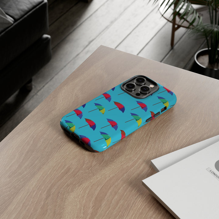 Cute IPhone Case | Colorful Beach Parasols Blue, iPhone 15 Case | iPhone 15 Pro Case, Iphone 14 Case, Iphone 14 Pro Max Case, Protective Iphone Case - Studio40ParkLane