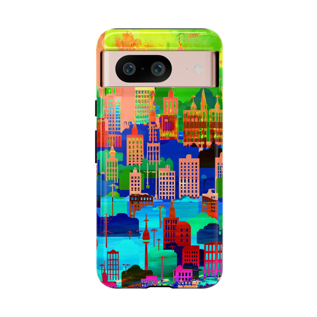 Cute Samsung Case | Cool Iphone Case | Summer City Skyline, Samsung S24, S23, S22, S21, IPhone 15 Case | Iphone 14 Case, Iphone 13 Case - Studio40ParkLane