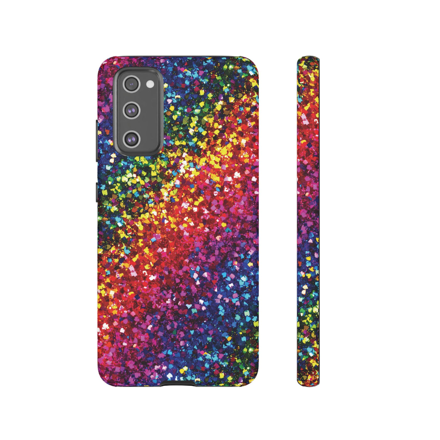 Faux Chic Play on Glitter Effect Cute Phone Case, for IPhone 16 pro Max | Iphone 15, Iphone 14, IPhone 13 Case, 11 8 7, Samsung Galaxy S24, S23, S22, S21, 2 Layer Protection