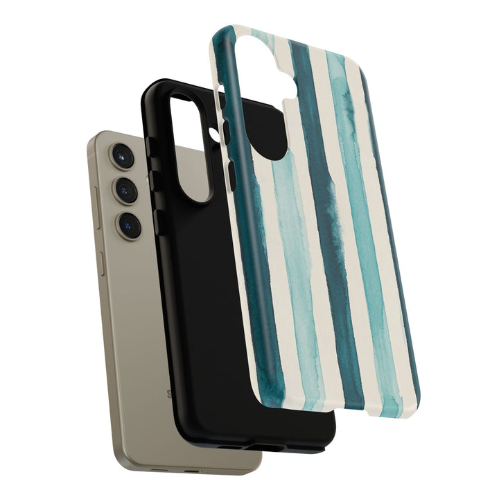 Tough Cute Green Stripes Phone Case, for IPhone 17 Pro Max | Iphone 17 Air, Iphone 16, IPhone 15, 14 13 12, Samsung Galaxy S26, S25, S24, S23
